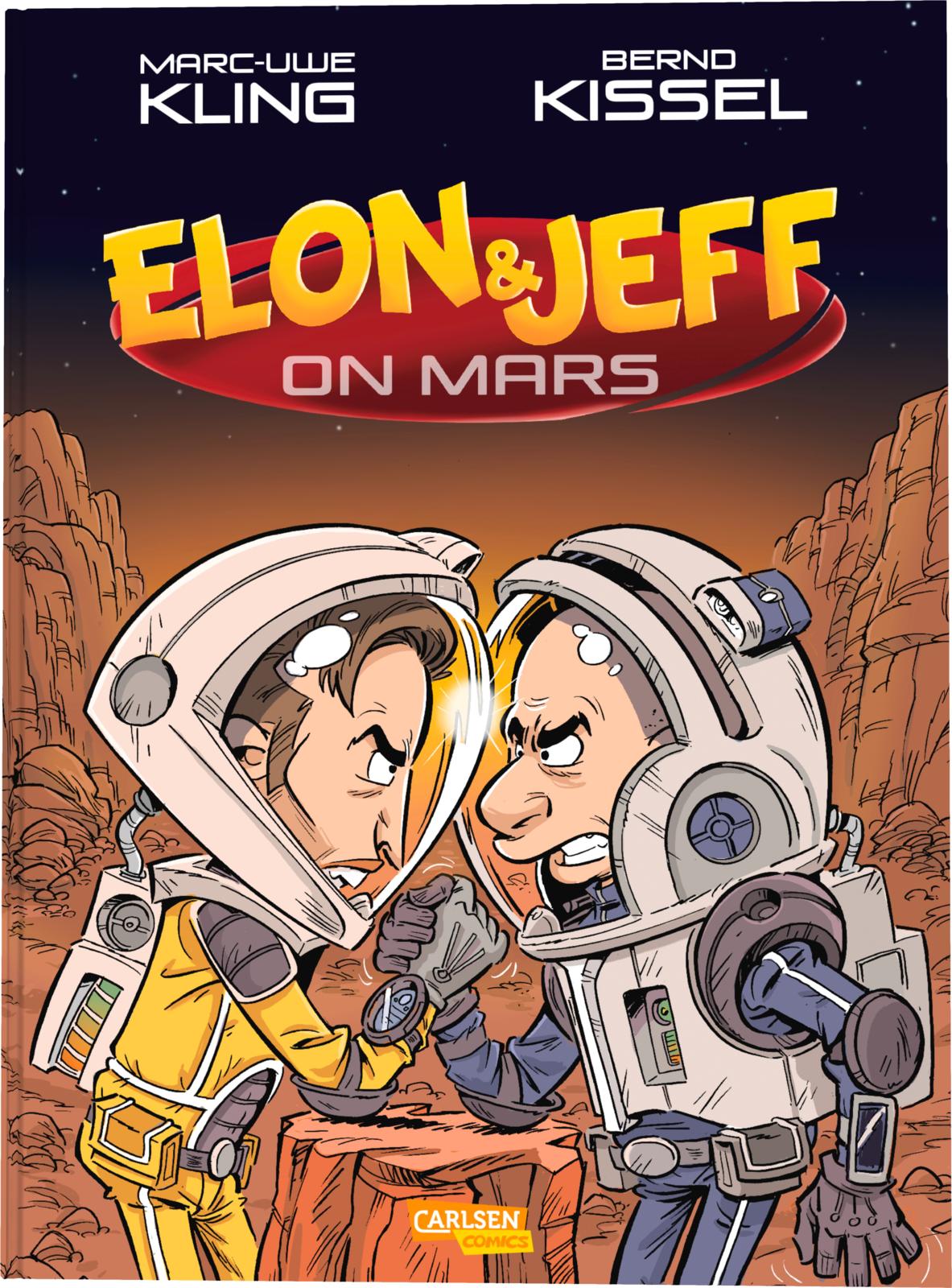 Elon und Jeff an Mars - Comic