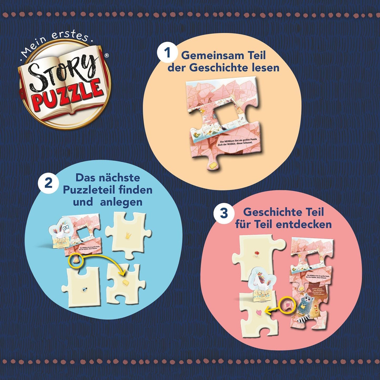 Mein erstes Story-Puzzle: Das NEINhorn - Puzzle