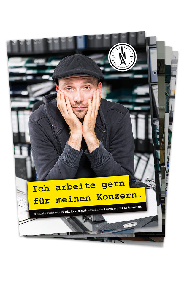 Ich arbeite gern für meinen Konzern (Poster-Set)